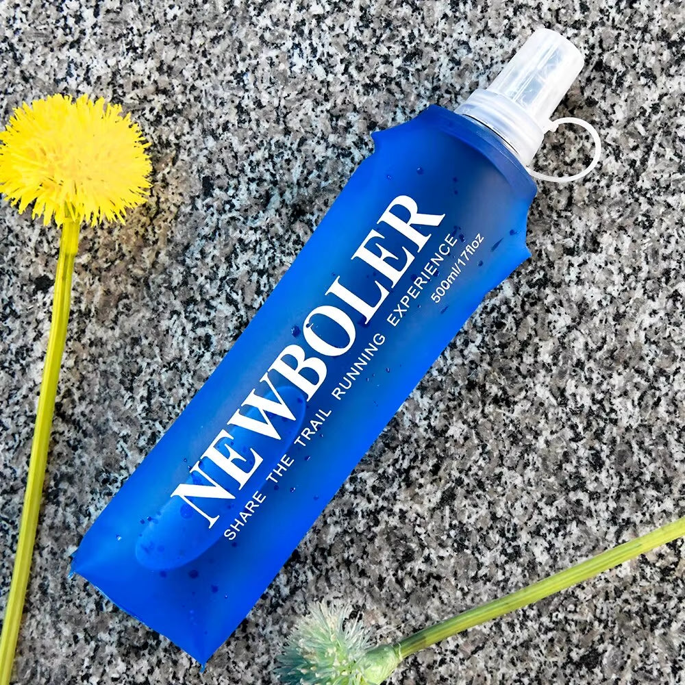 250Ml 500Ml Water Bottle TPU Folding Soft Flask Sport Water Bottle Water Bag Collapsible Water Bottle Running Camping